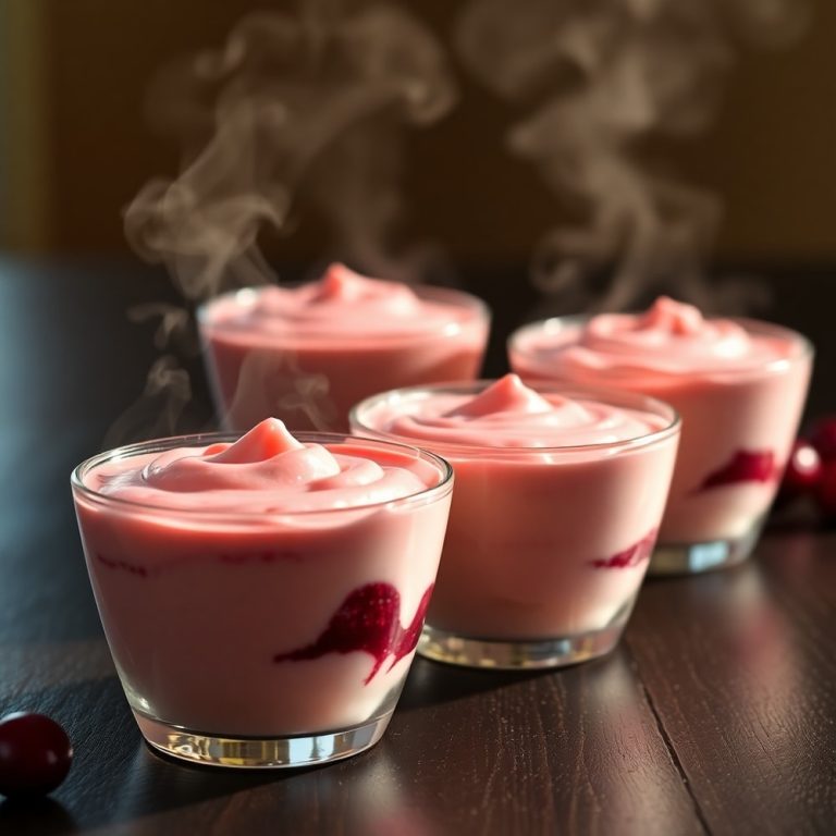 Cranberry Mousse Cups
