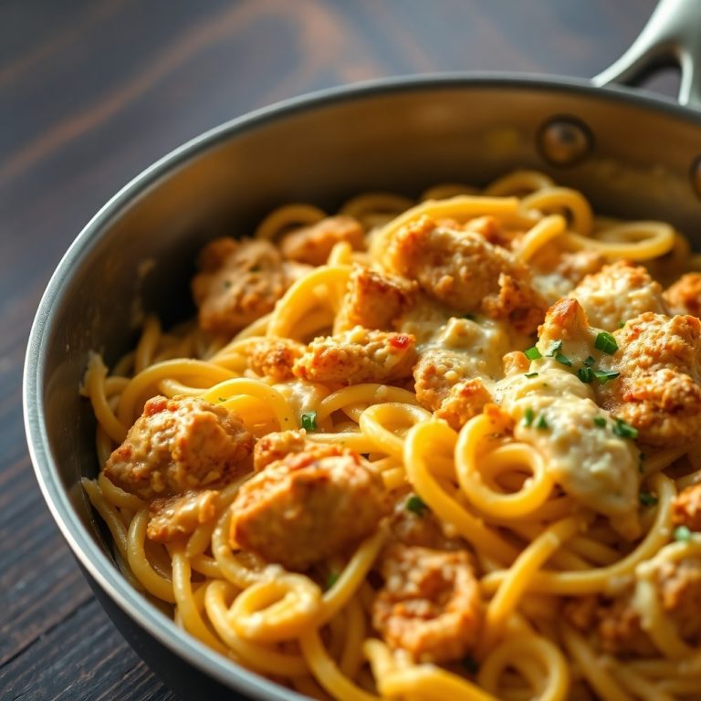 Creamy Crack Chicken Pasta
