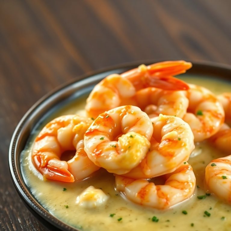creamy garlic shrimp