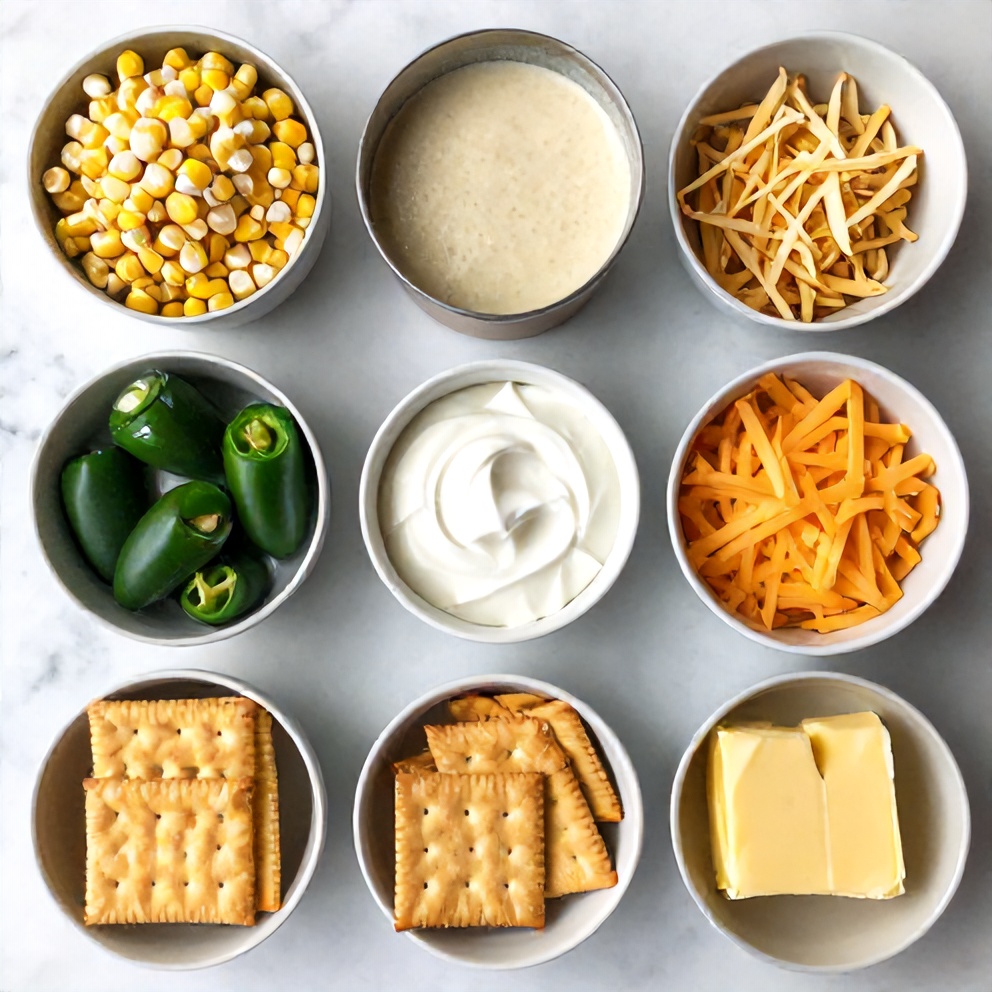 Jalapeño Popper Corn Casserole Ingredients