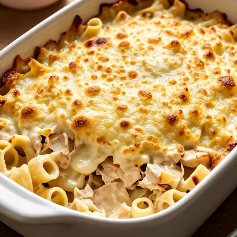 Creamy Lemon Chicken Pasta Bake