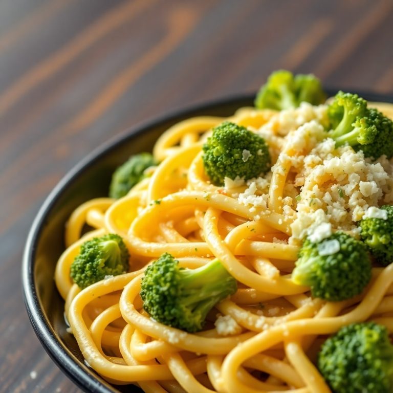 Mafaldine Pasta Limone with Broccoli