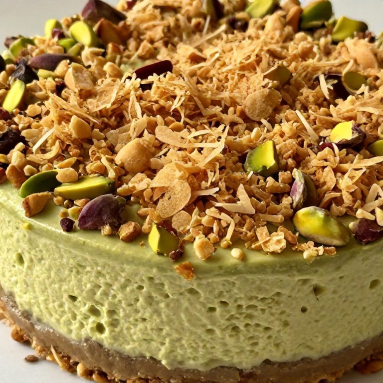 Creamy Pistachio Baklava Cheesecake
