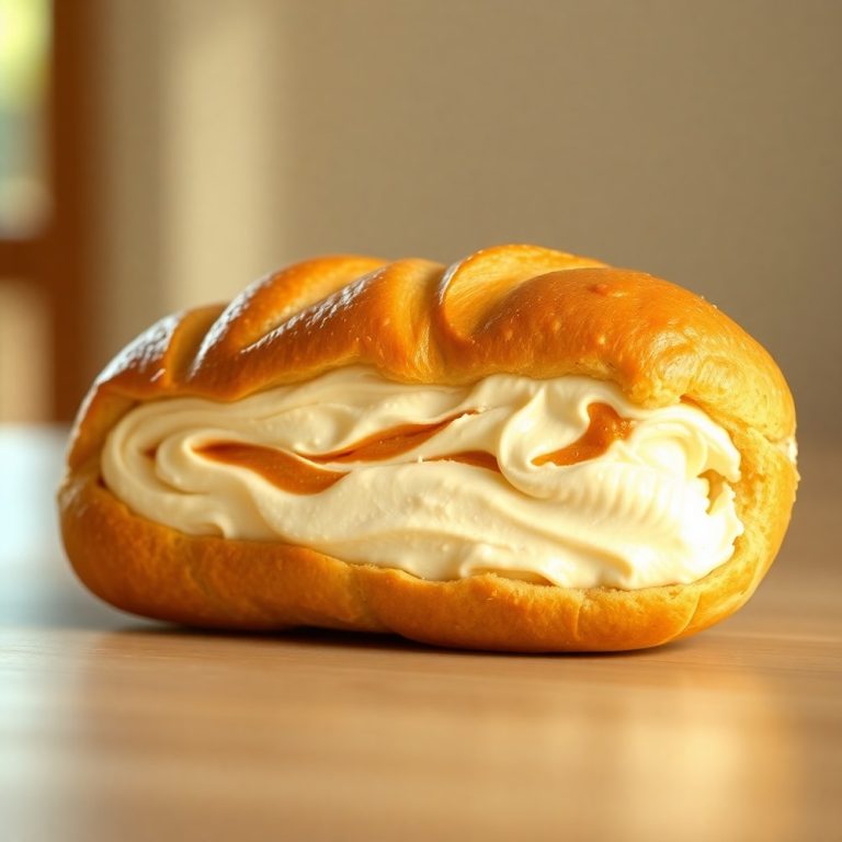creamy swirl ice cream bread treat