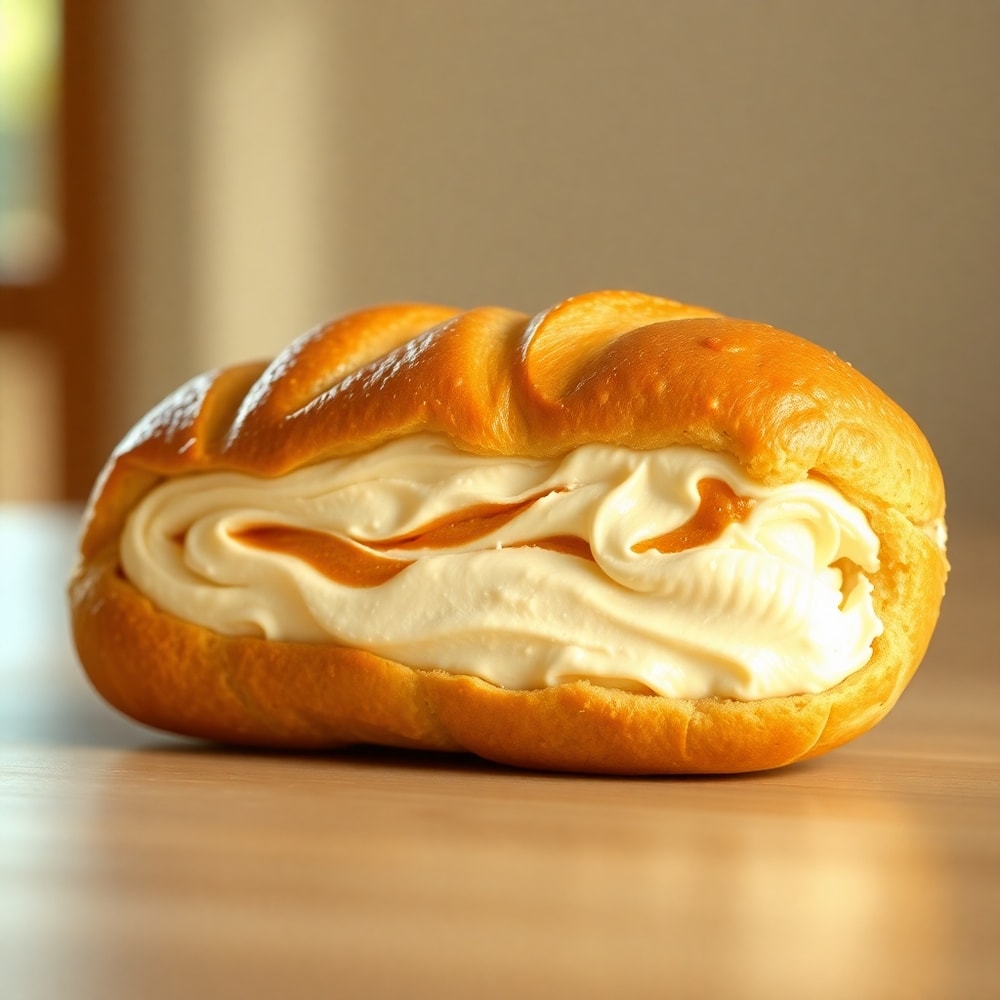 creamy swirl ice cream bread treat