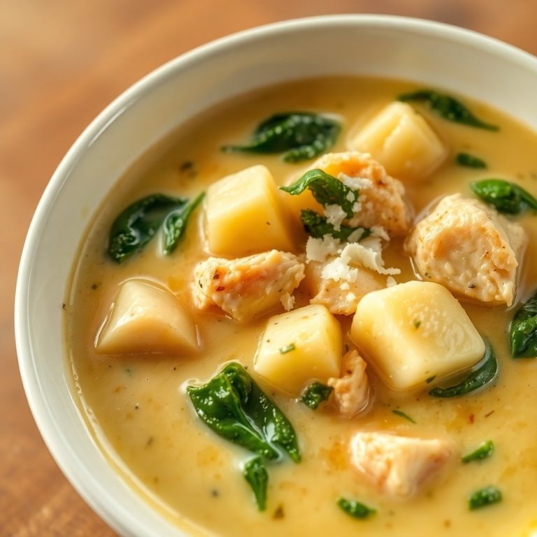 creamy tuscan chicken potato soup