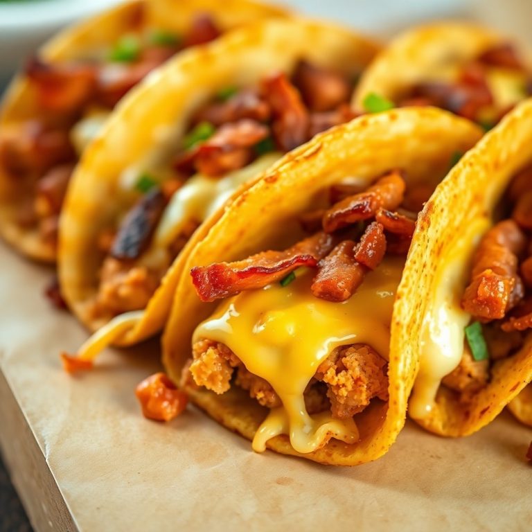 Baked Chicken Bacon Ranch Tacos