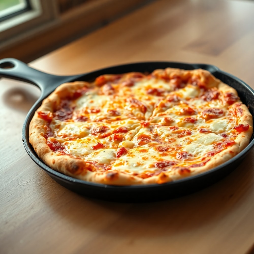 crispy cast iron skillet pizza