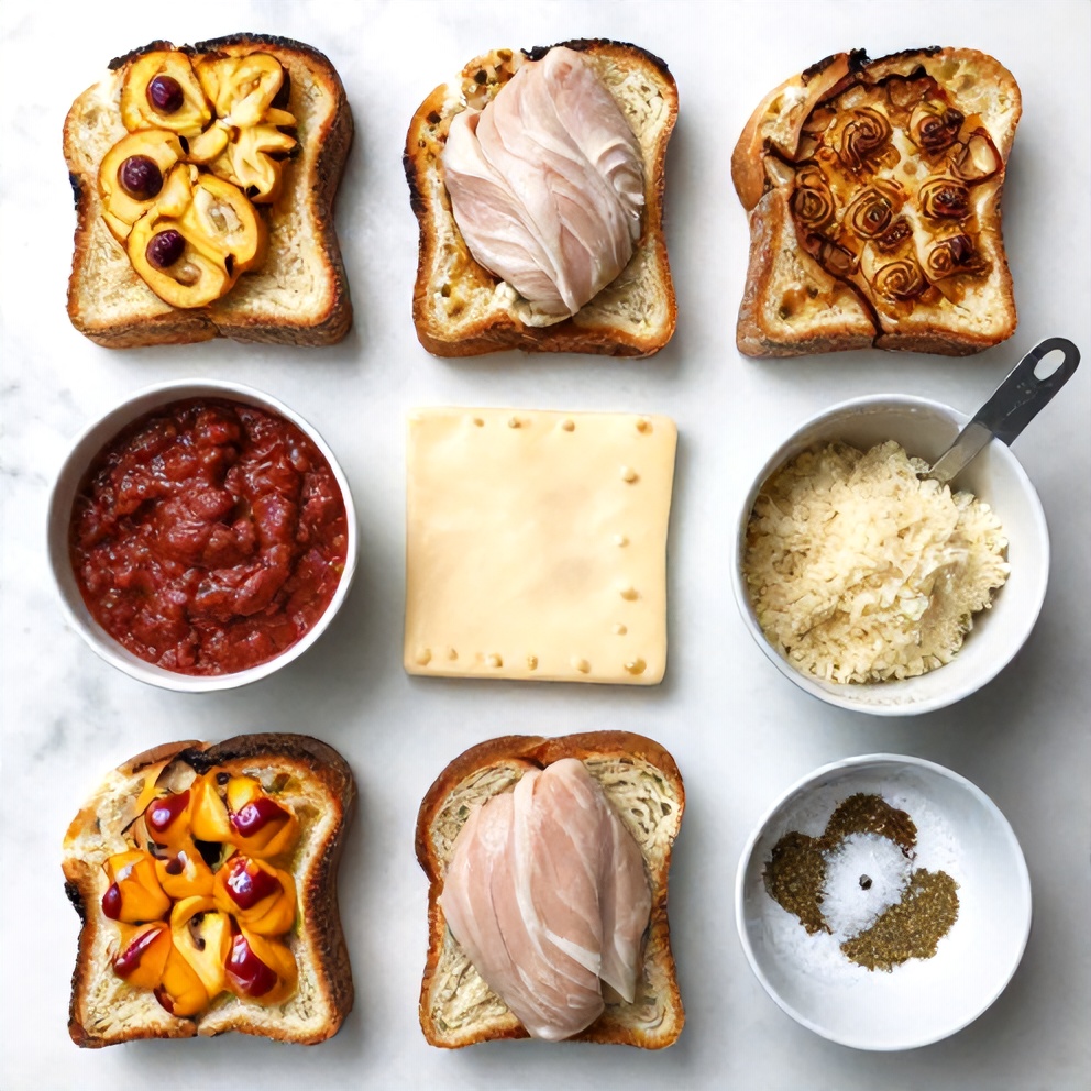 Chicken Parmesan Grilled Cheese Ingredients
