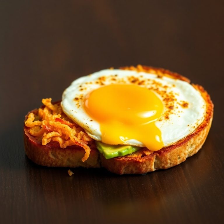 hash brown avocado toast