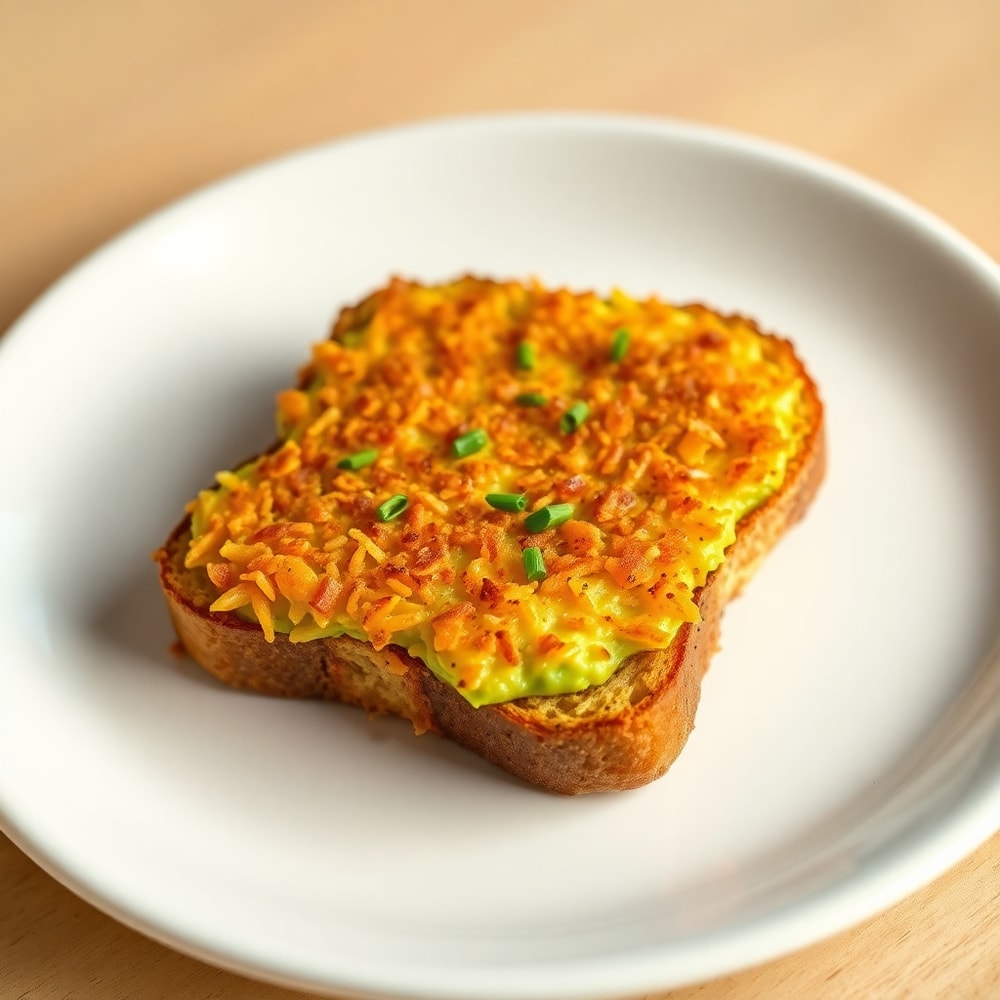Perfectly Plated Hash Brown Avocado Toast