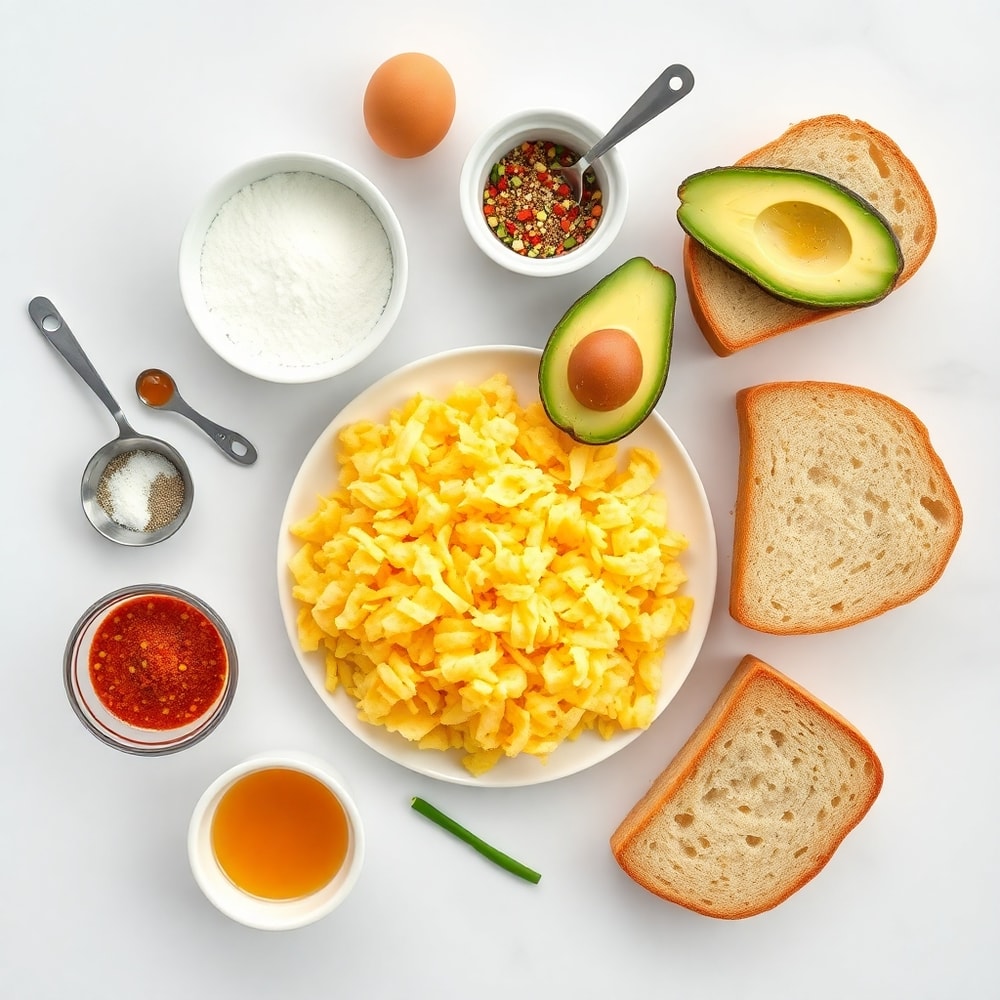 Hash Brown Avocado Toast Ingredients