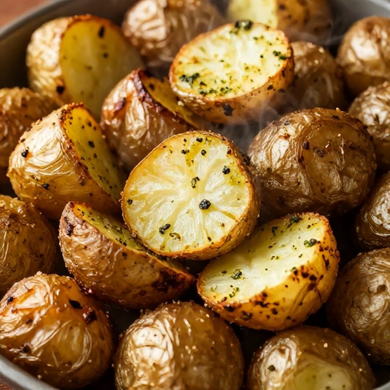 crispy parmesan pesto roasted potatoes