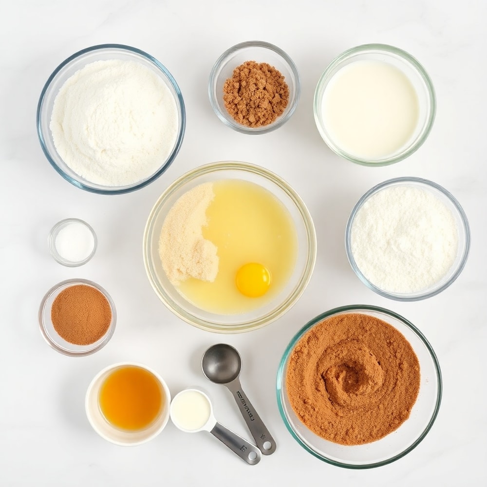 Cinnamon Roll Muffins Ingredients