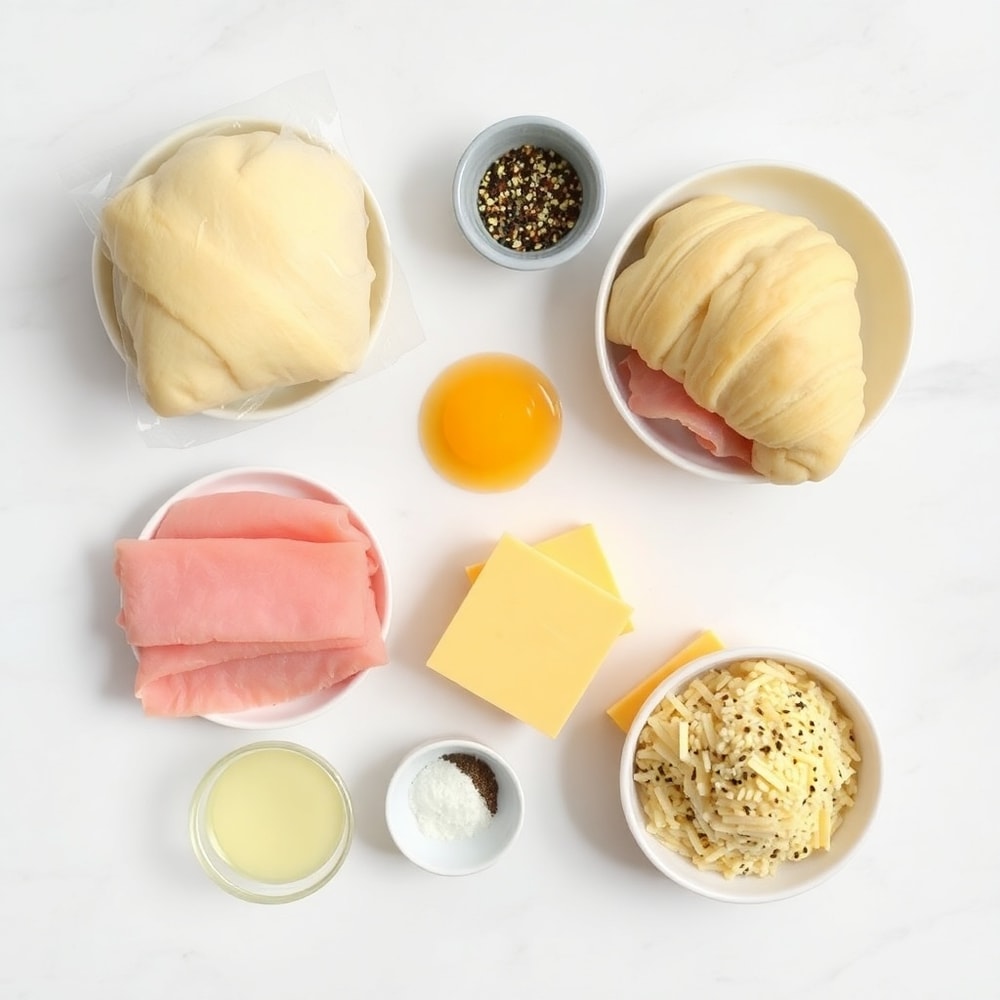 Ham and Cheese Croissants Ingredients