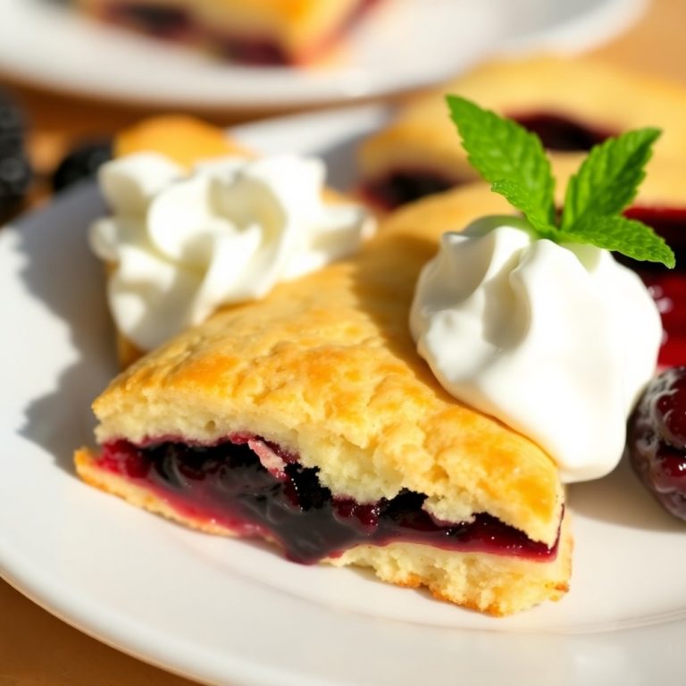 Easy Blackberry Shortbread Wedges