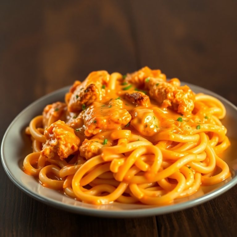 Buffalo Chicken Pasta One Pot