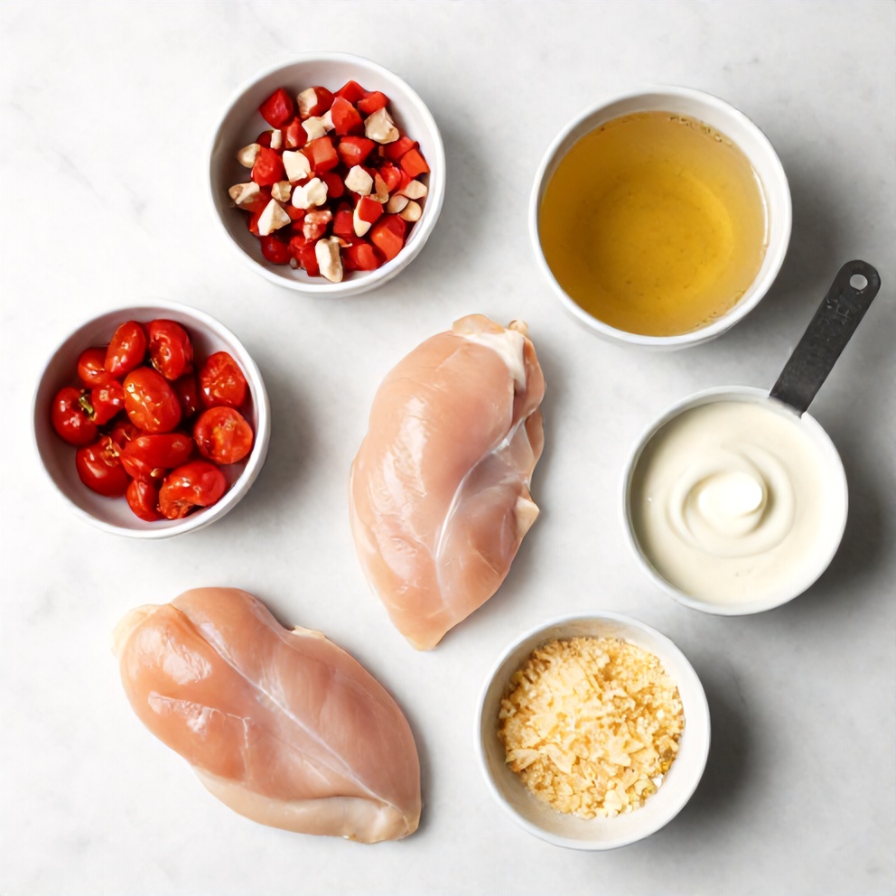 Ingredients for Crock Pot Chicken Parmesan Soup