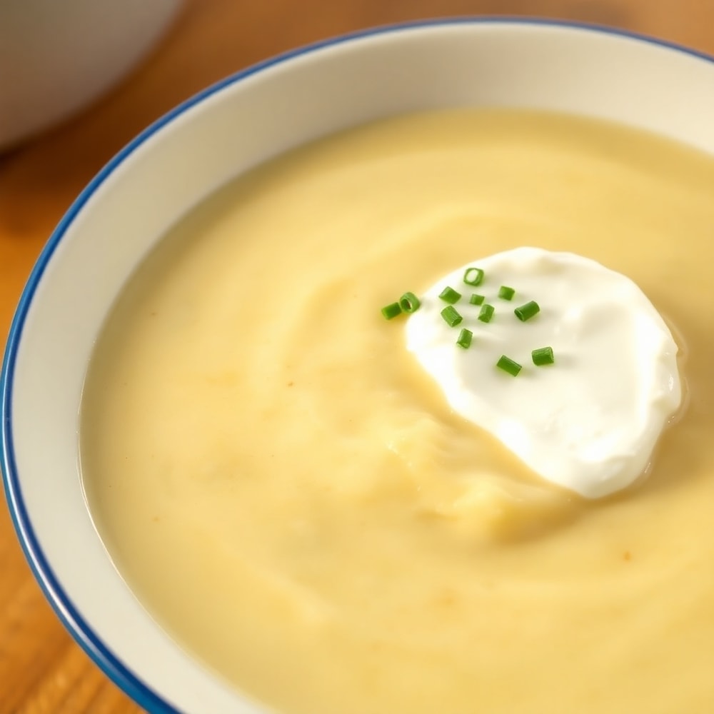 Bowl of Creamy Crock Pot Potato Soup