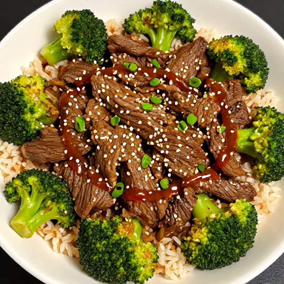 Beef and Broccoli Rice Bowls Final Dish