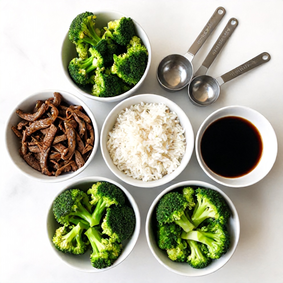 Beef and Broccoli Rice Bowls Ingredients
