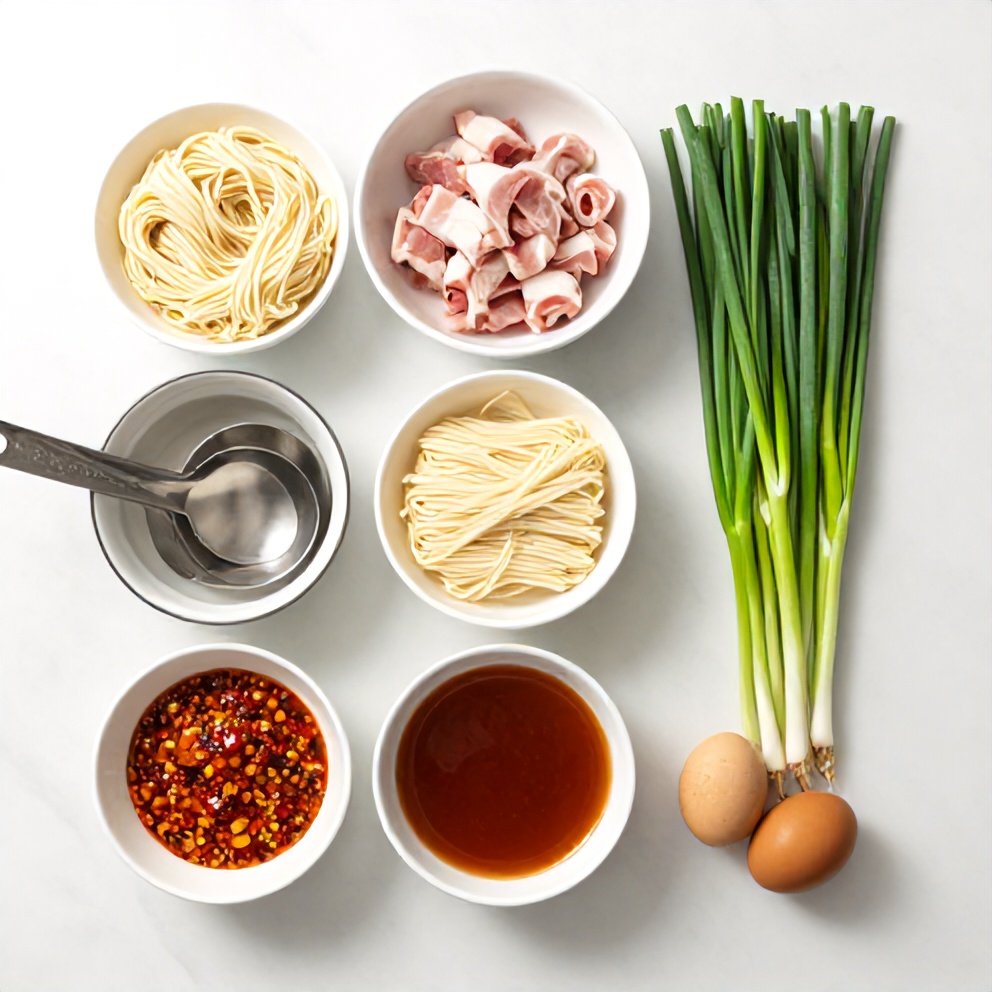 Hot and Sour Noodle Soup Ingredients