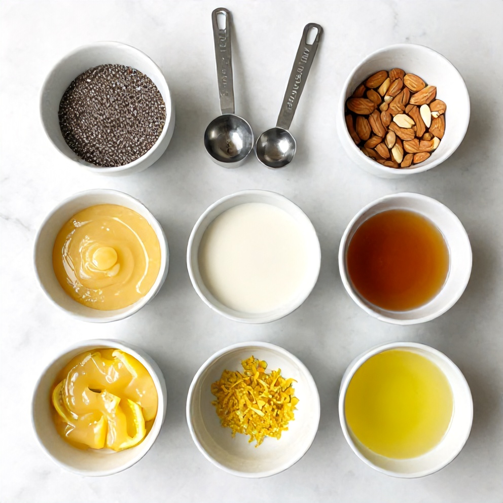 Lemon Curd Chia Pudding Ingredients