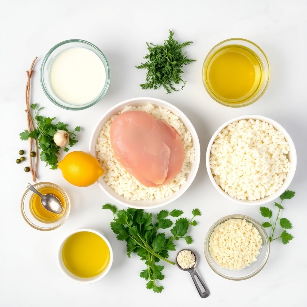 Easy Lemon Herb Chicken and Rice Ingredients