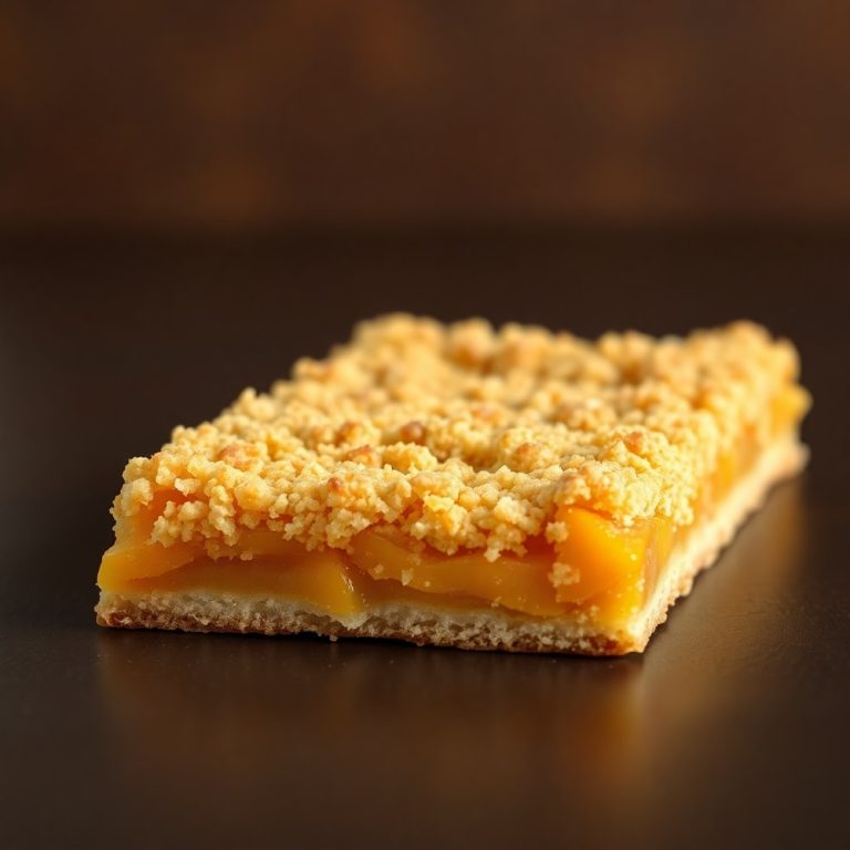 Easy Peach Crumb Bars
