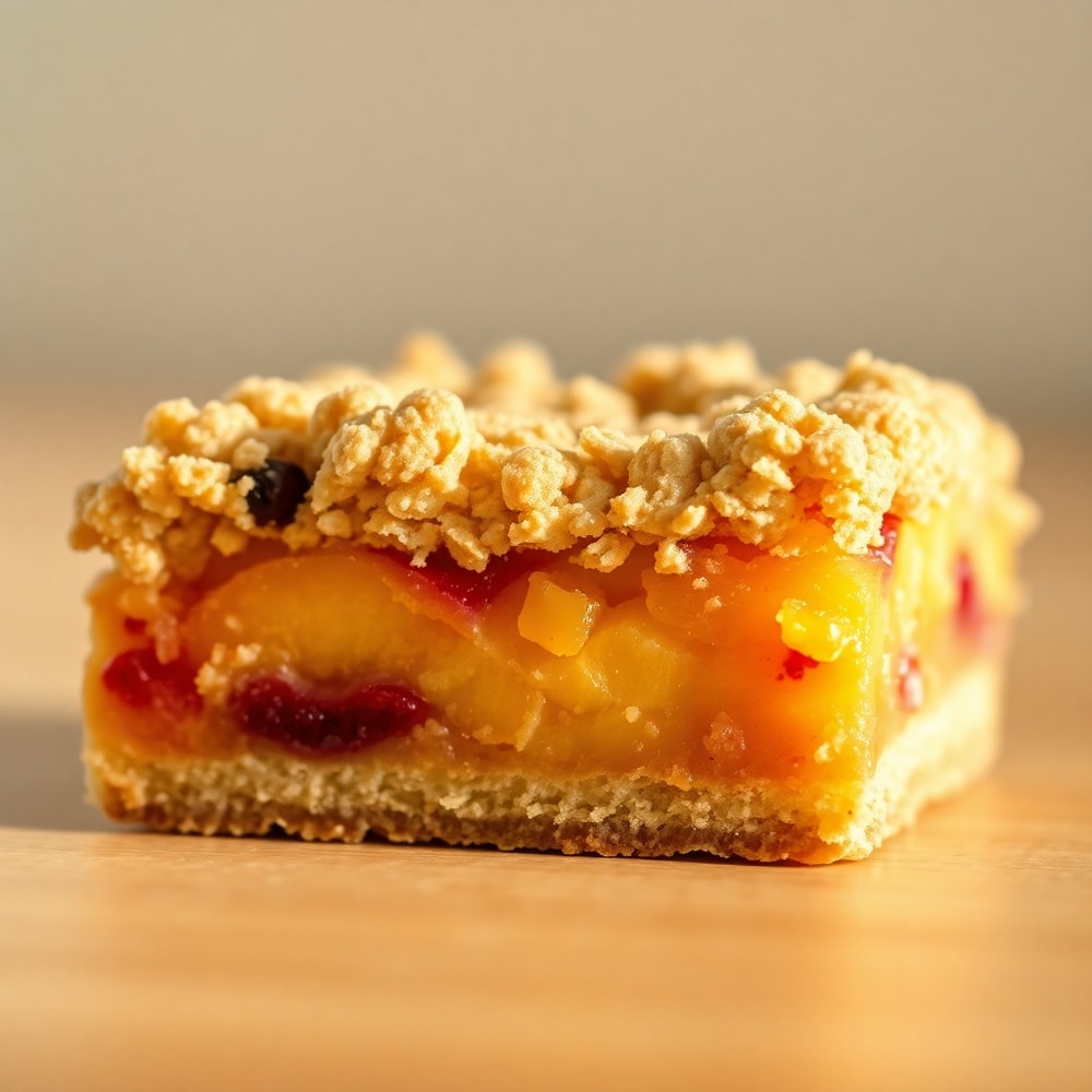 Peach Raspberry Crumb Bars