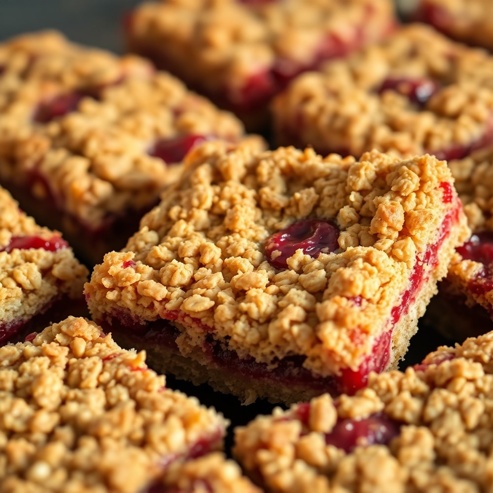 Raspberry Oatmeal Crumble Bars