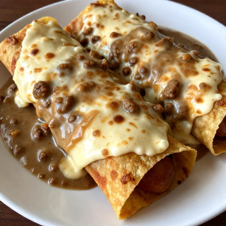 Easy Sausage Gravy Enchiladas
