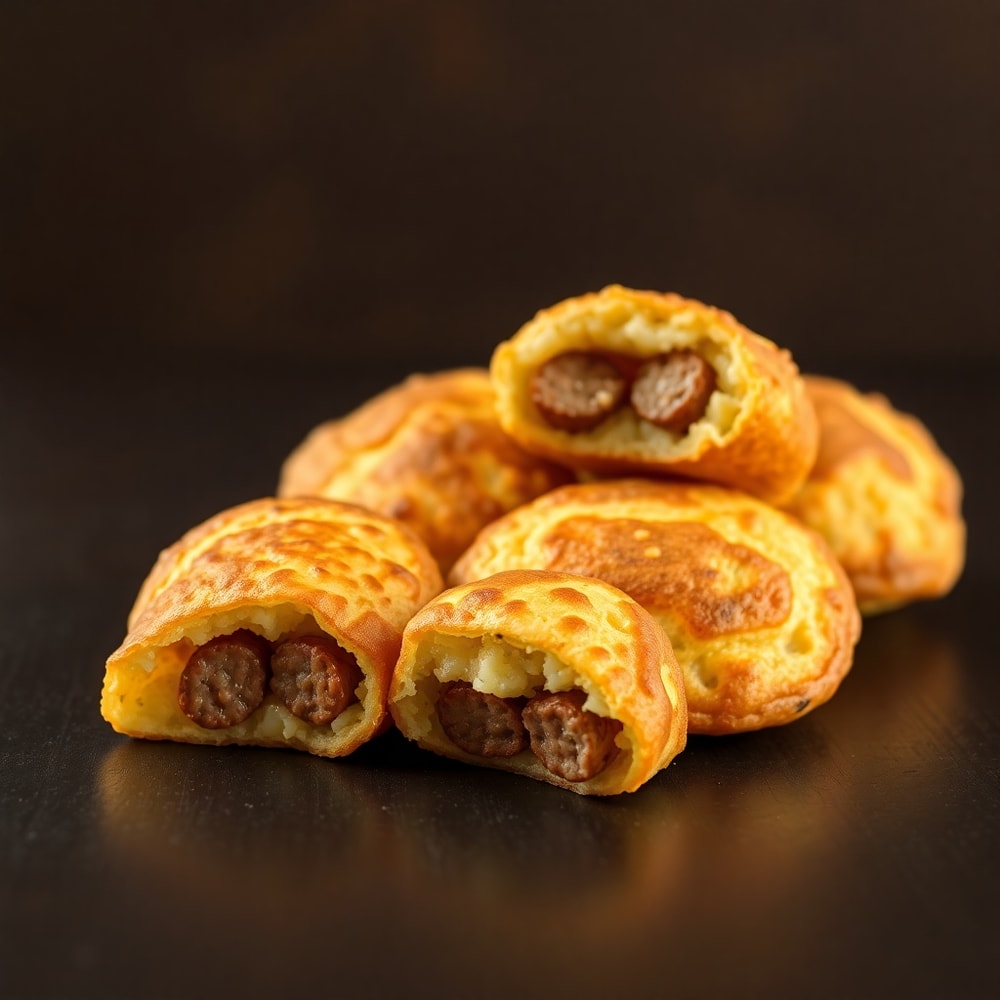 easy sausage pancake bites