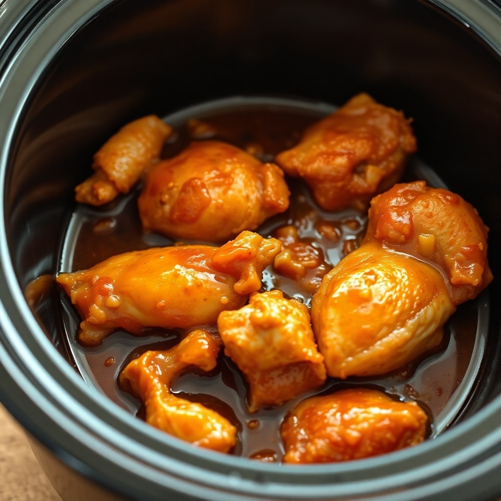Easy Slow Cooker Honey Garlic Chicken