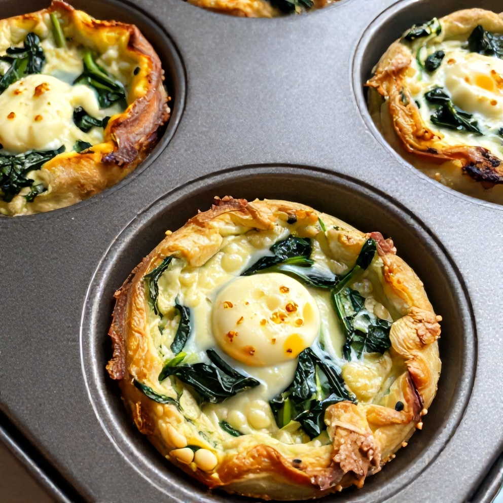 Easy Spinach and Feta Egg Muffins