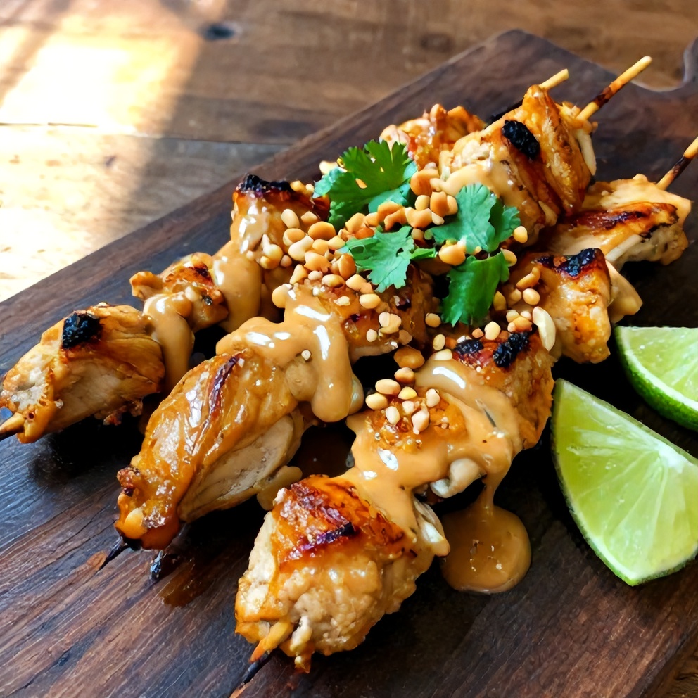 Easy Vietnamese Lemongrass Chicken Skewers