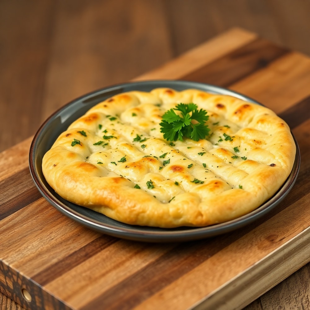 Garlic Parmesan Focaccia Close Up