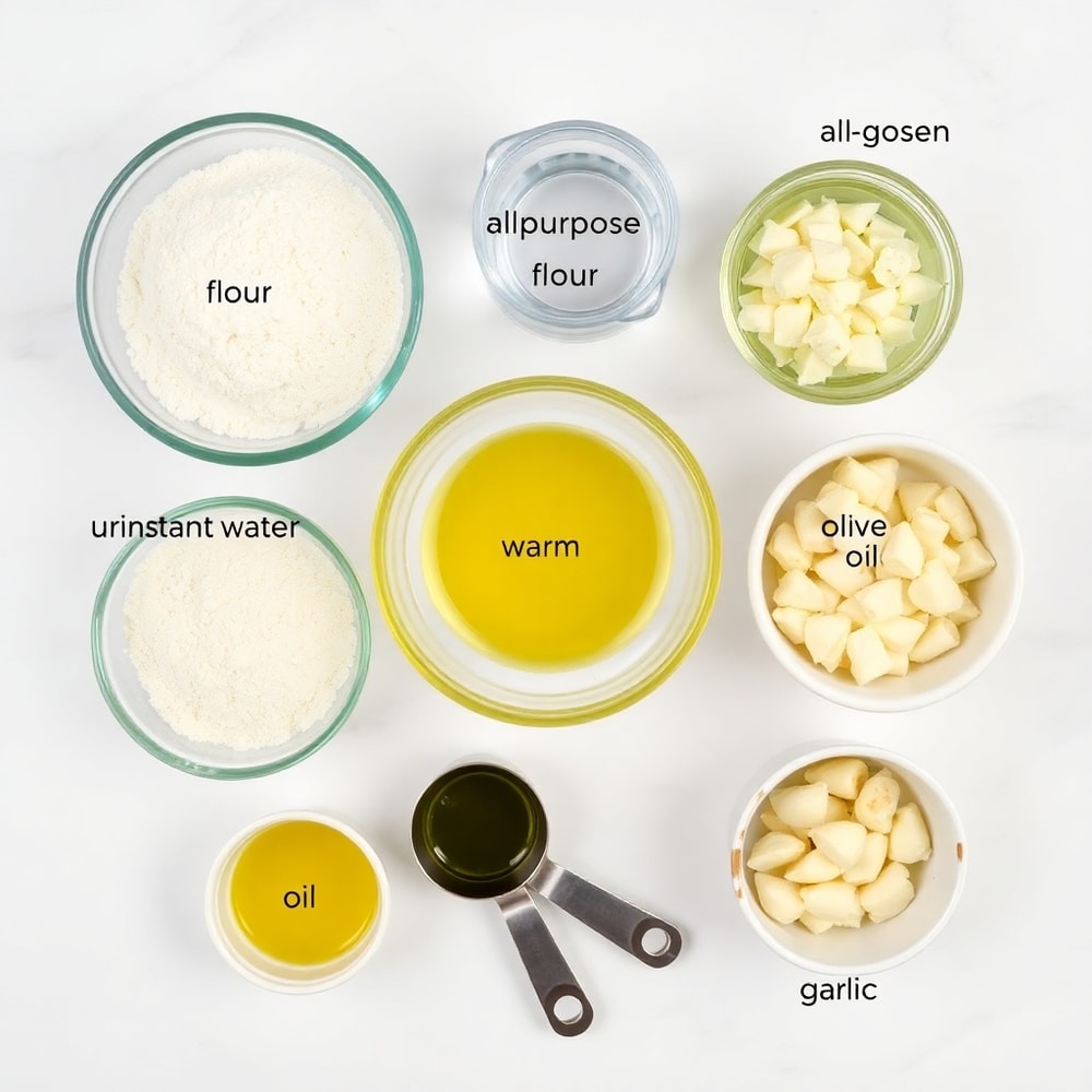 Garlic Parmesan Focaccia Ingredients