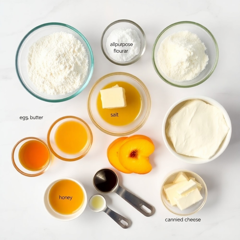 Honey Peach Cupcakes Ingredients