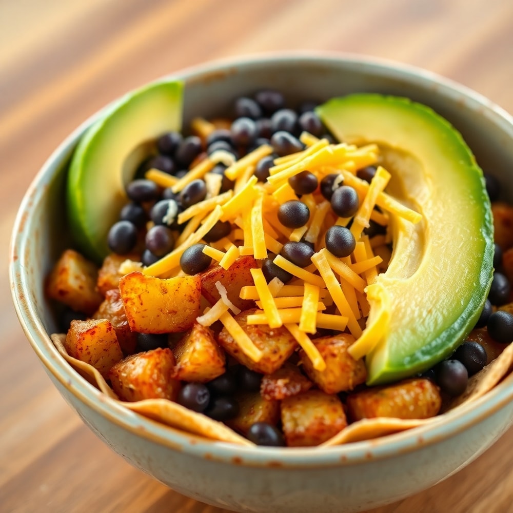 Loaded Potato Taco Bowl