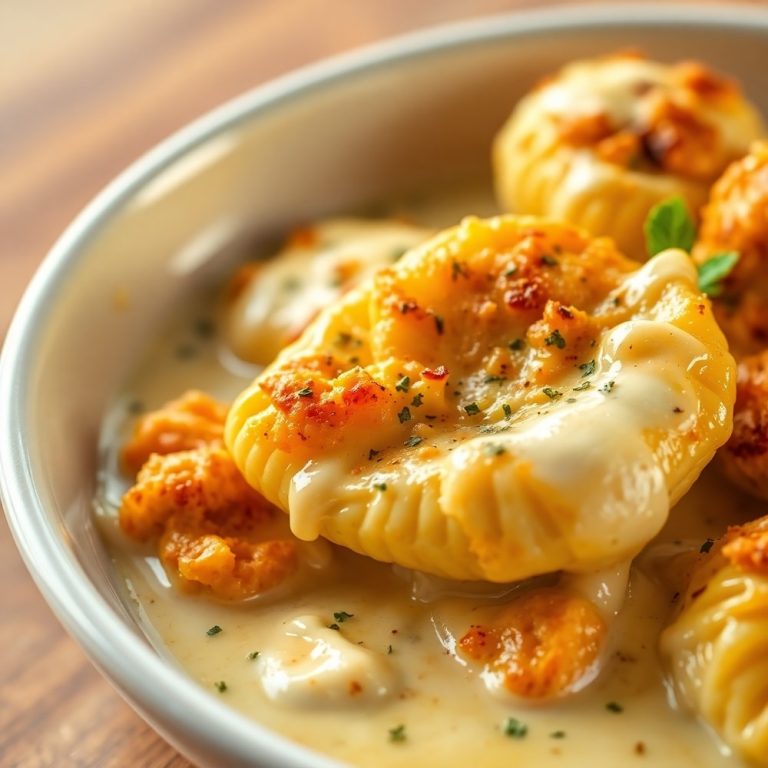 Mozzarella Garlic Butter Chicken Bowties