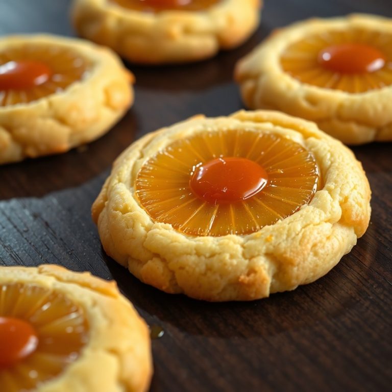 Pineapple Upside Down Sugar Cookies