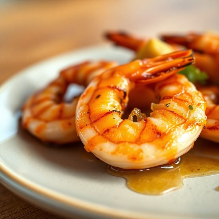 honey garlic grilled shrimp