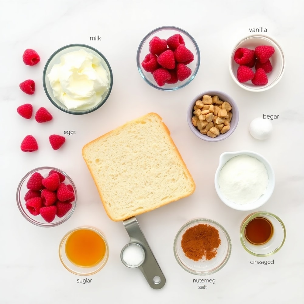 Raspberry Cheesecake French Toast Casserole Ingredients