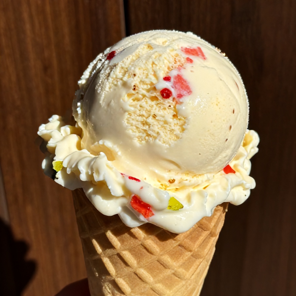Roasted Strawberry Lime Basil Ice Cream