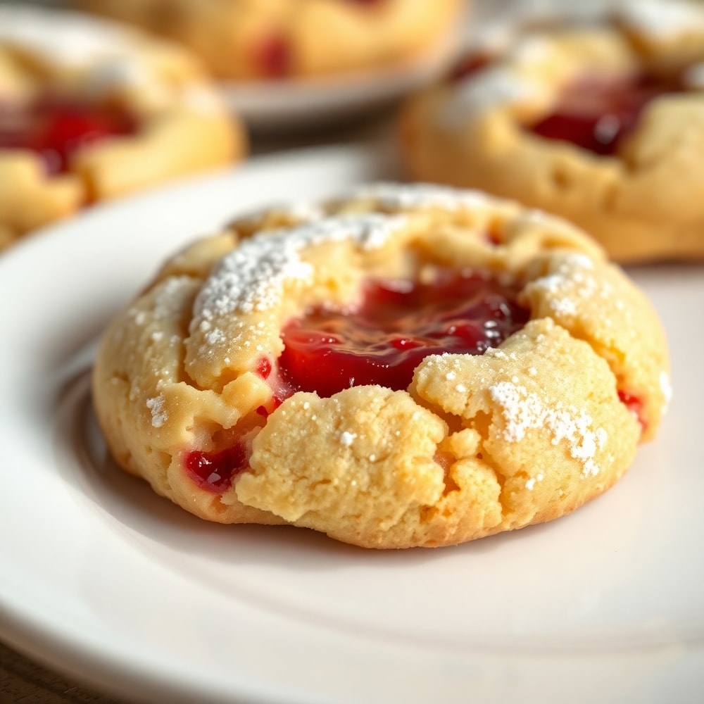 Strawberry Crunch Cookies on a plate